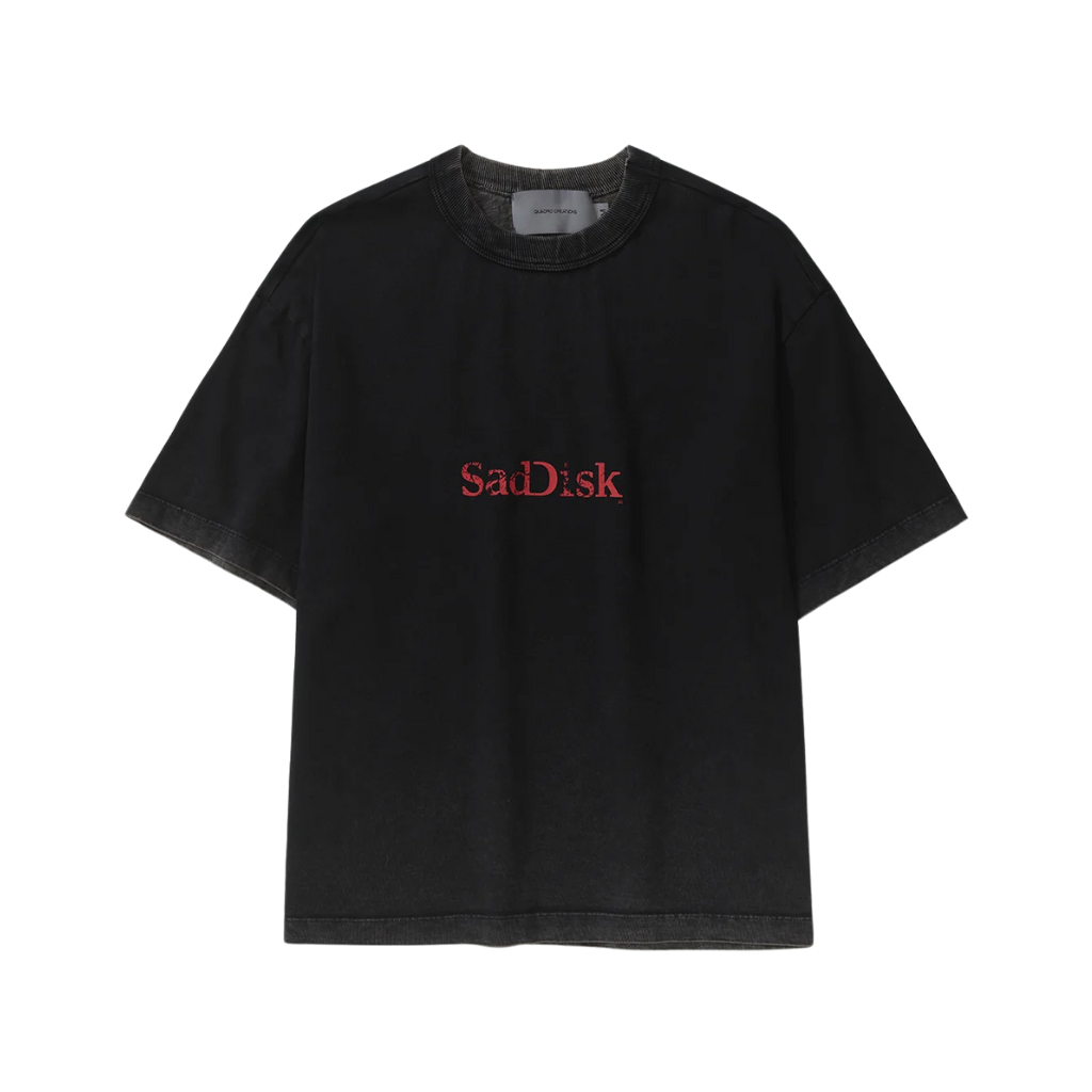 Camiseta Boxy Quadro Creations Sadisk Cinza Estonada
