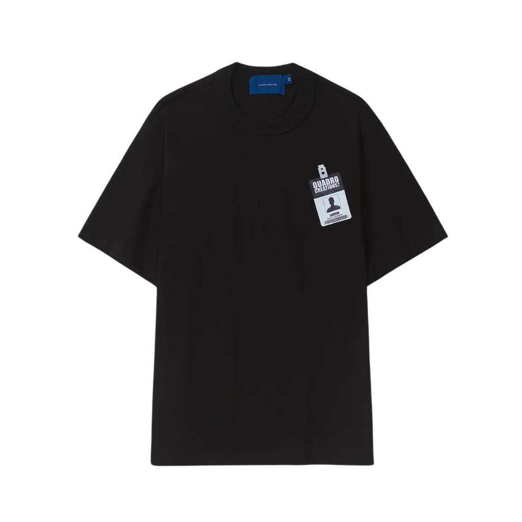 Camiseta Badge Regular Quadro Creations Frame Senior Preta