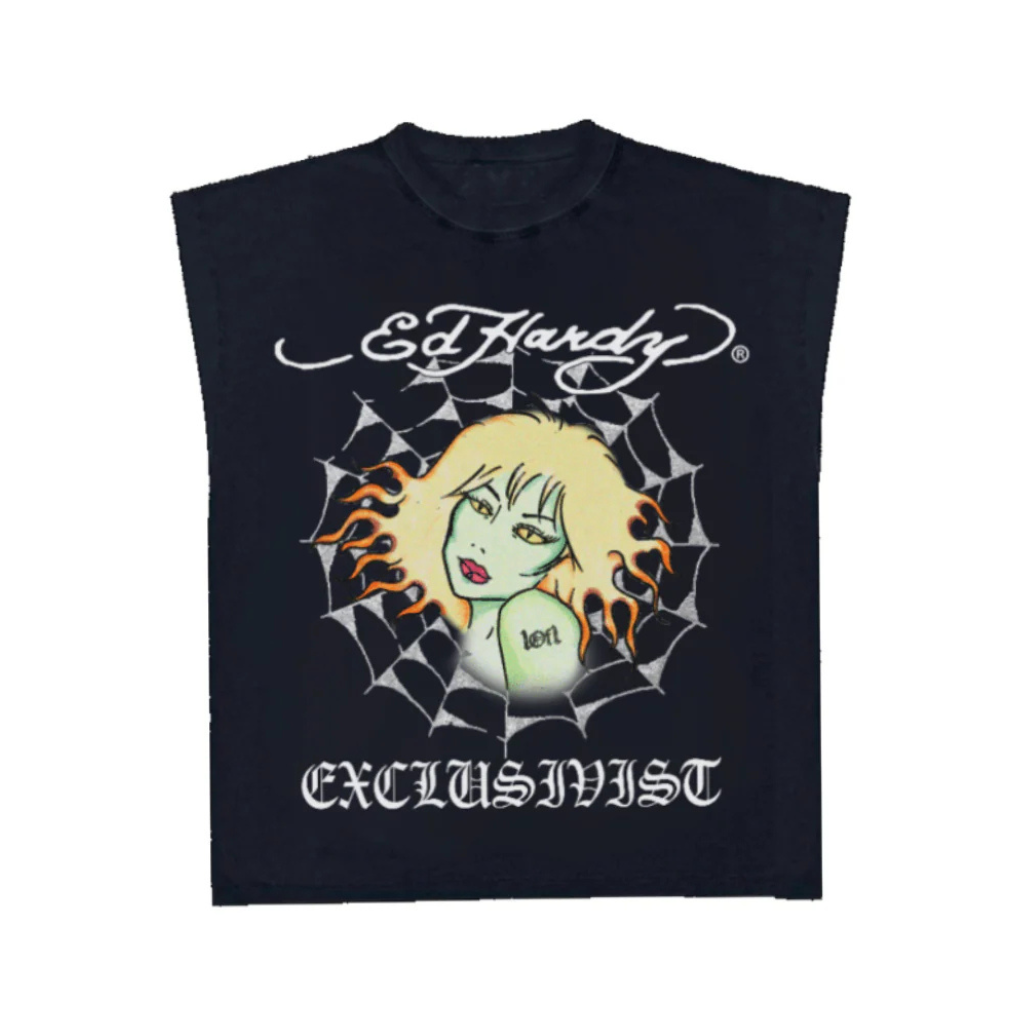 Camiseta Regata 1of1 Ed Hardy G1RLnexdoor Preta