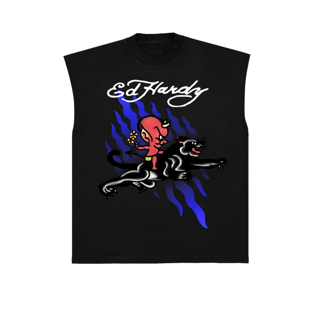 Camiseta Regata Ed Hardy Sweet Evil Preta