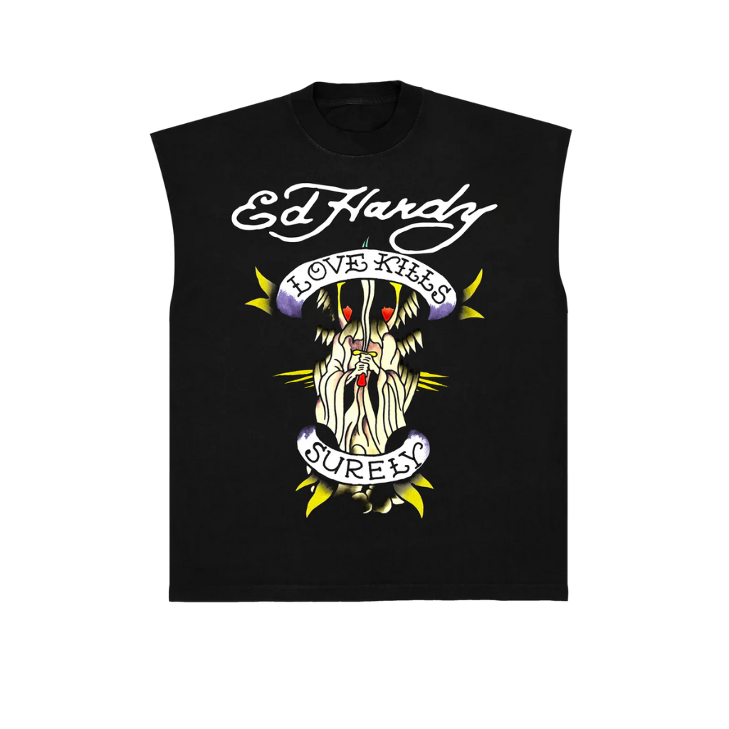Camiseta Regata Ed Hardy Love Kills Surely Preta