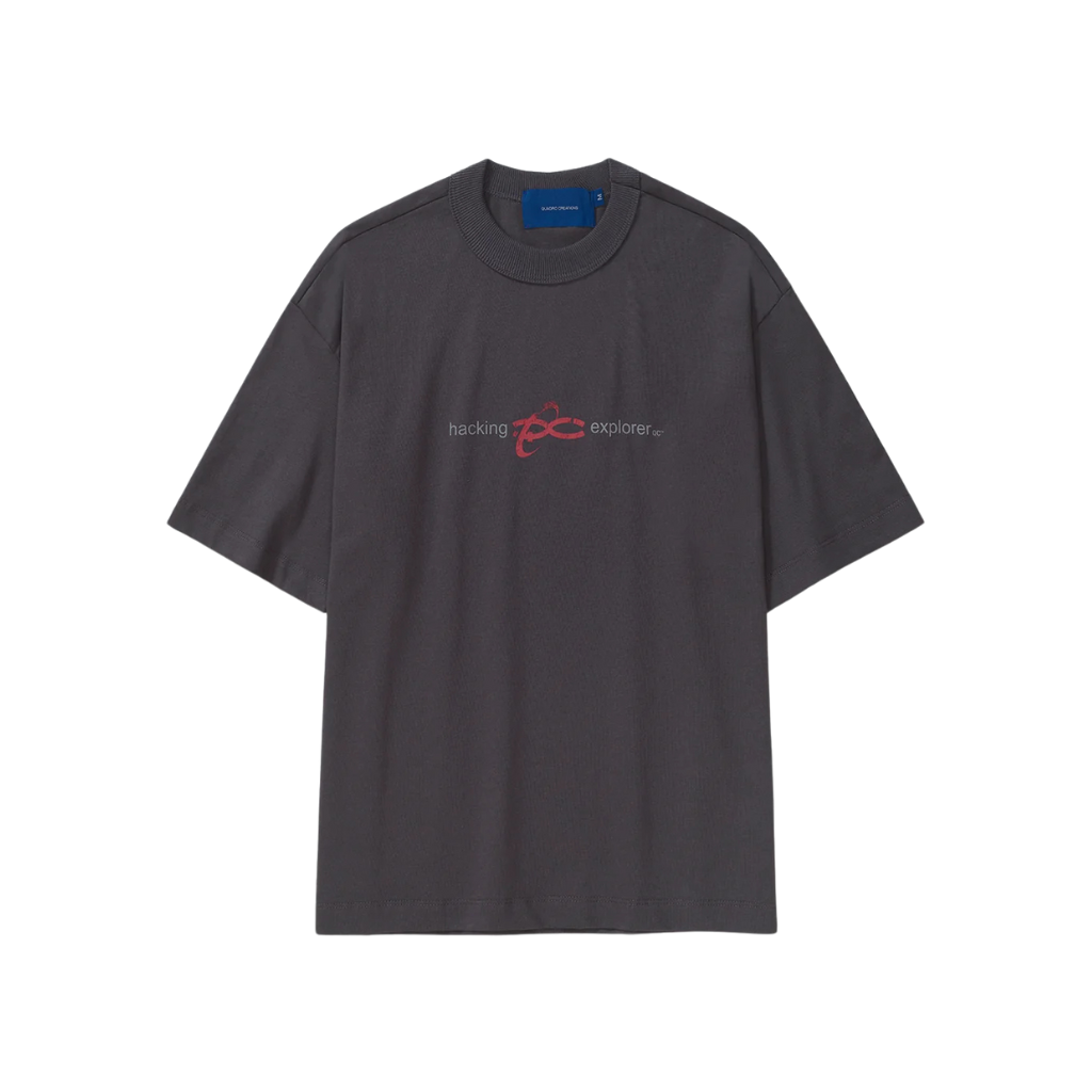 Camiseta Boxy Quadro Creations Hacking Activities Cinza