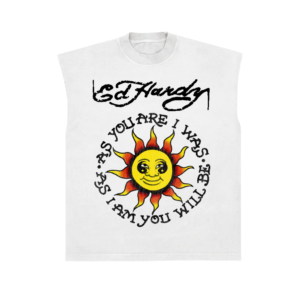 Camiseta Regata Ed Hardy Suns Messenger Branca