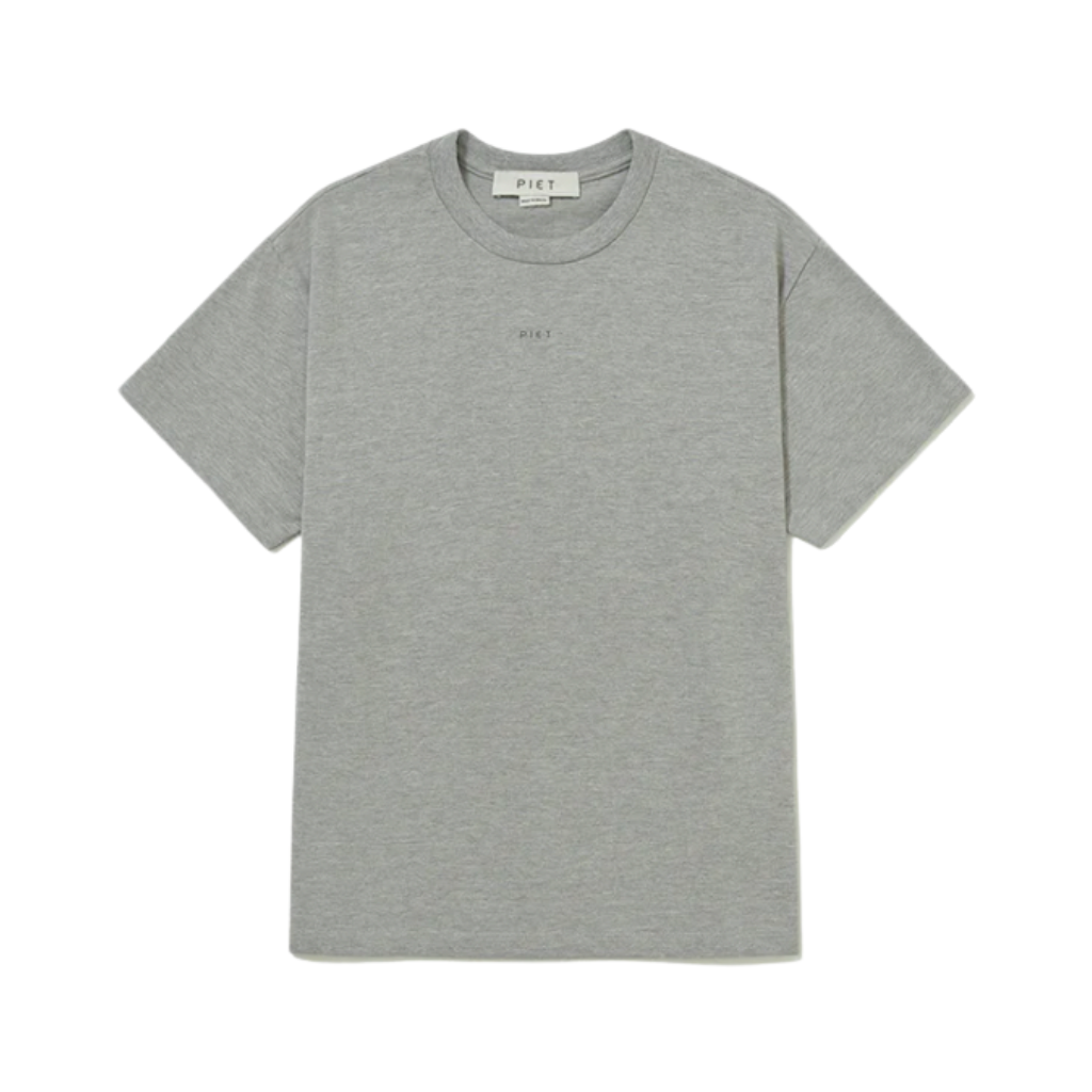 Camiseta Piet Logo Cinza Melange