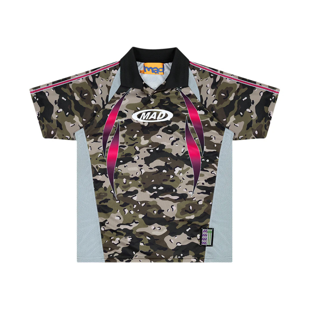 Camiseta Jersey Mad Enlatados Artilheiro Preta/Rosa