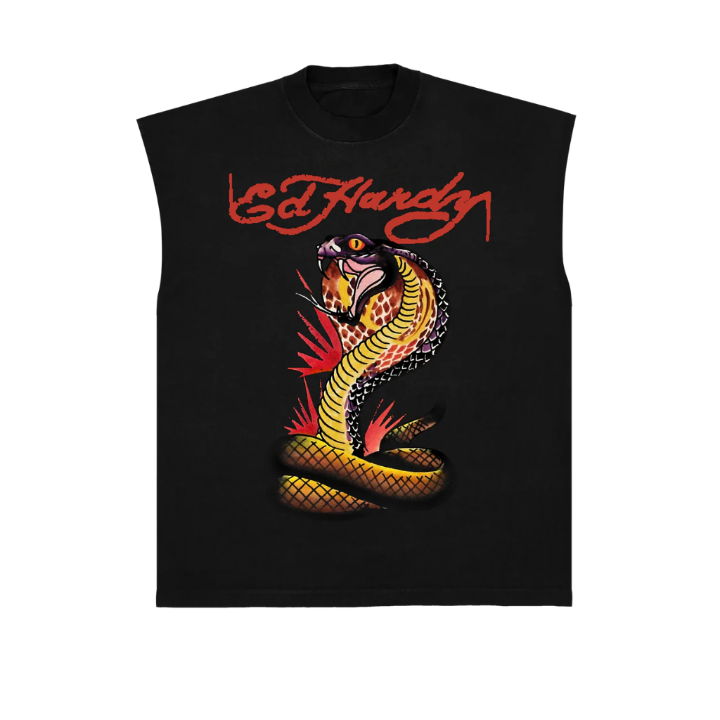 Camiseta Regata Ed Hardy Serpent Preta
