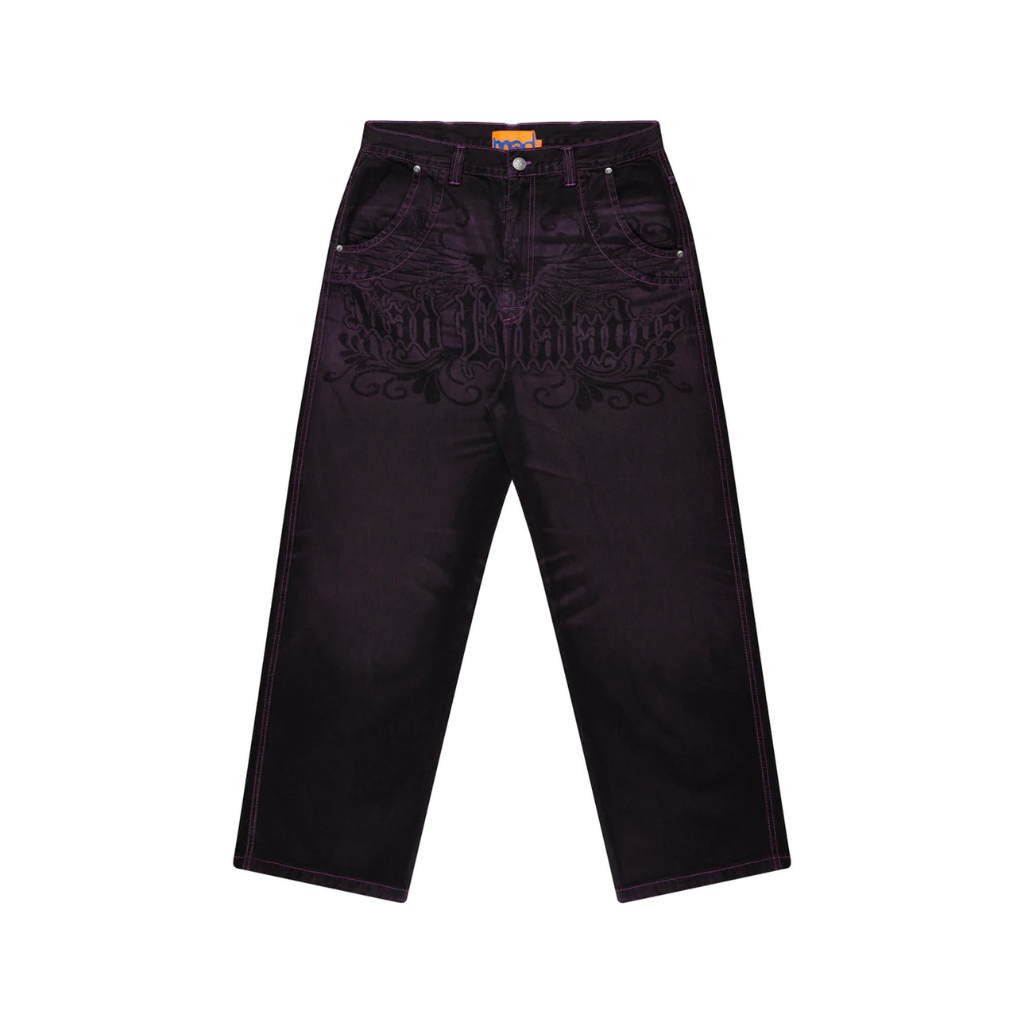 Calça Jeans Mad Enlatados Asas Lilas