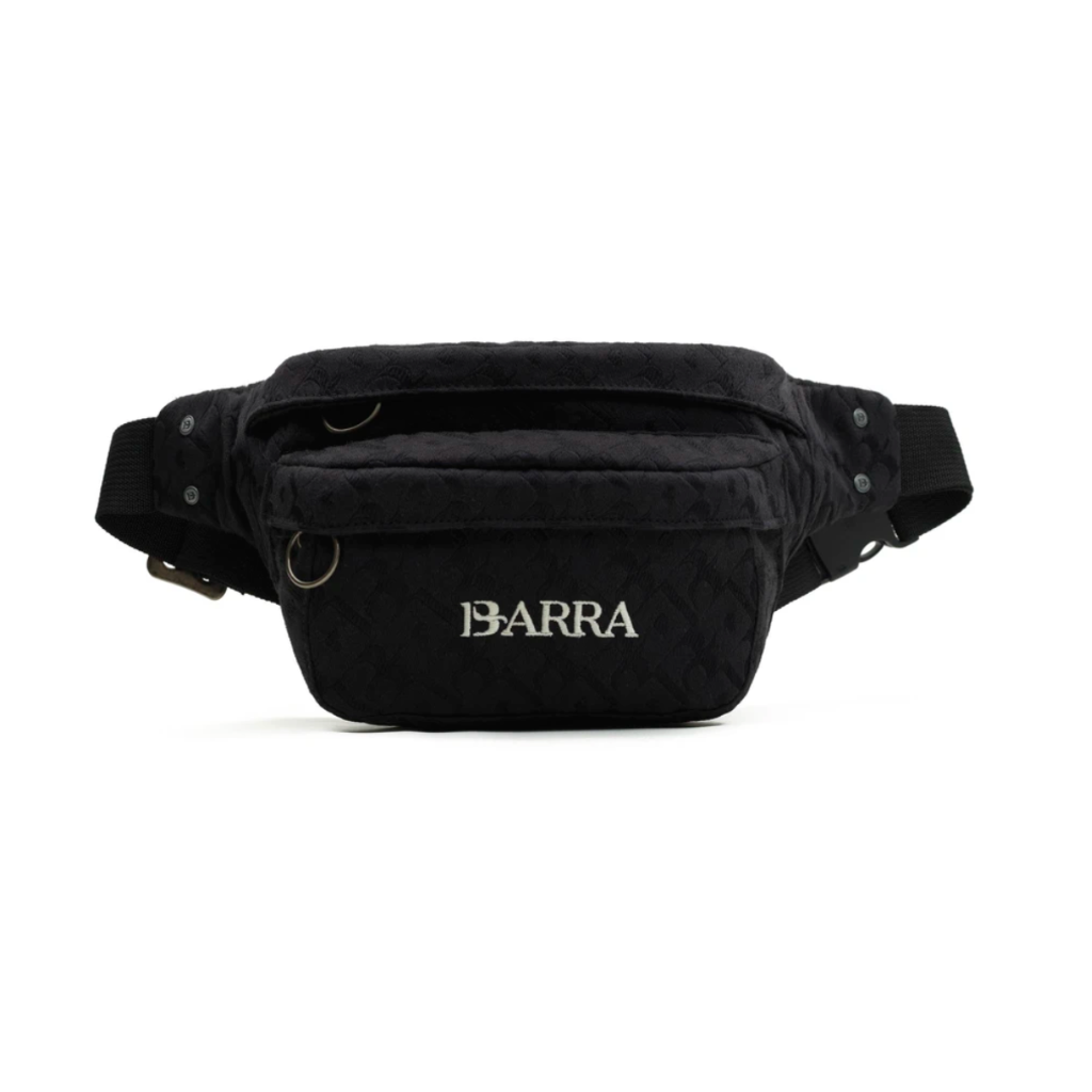 Pochete Barra Crew Pattern B Jacquard Preta