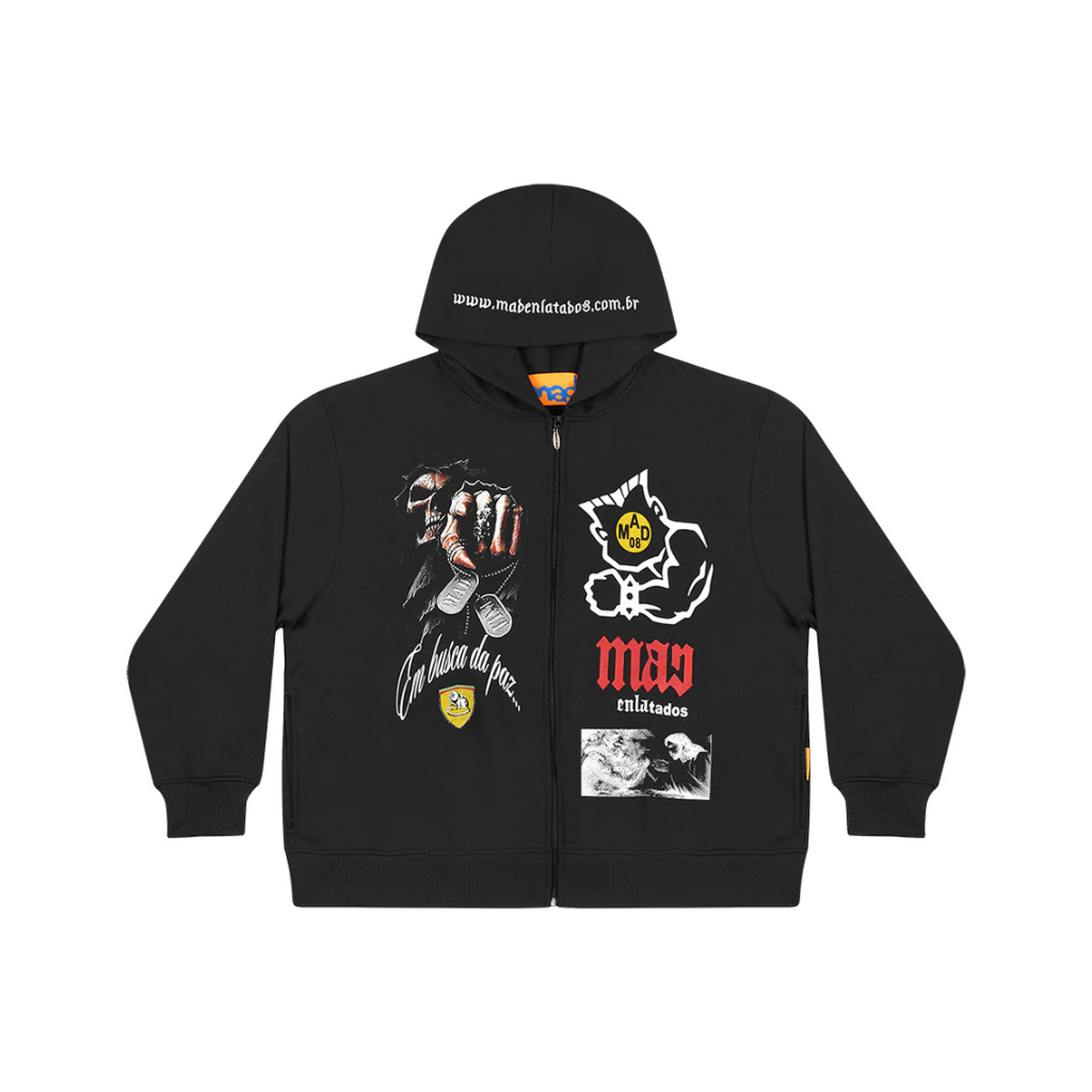 Moletom Mad Enlatados Club Preto