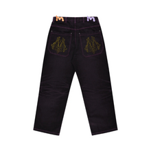 Carregar imagem no visualizador da galeria, Calça Jeans Mad Enlatados Asas Lilas
