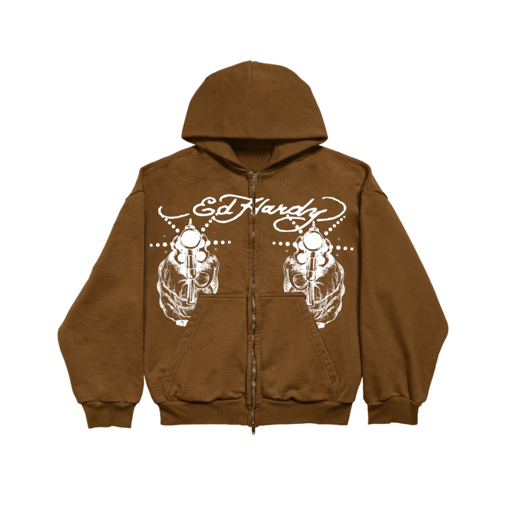Moletom Ed Hardy Light Shot Marrom