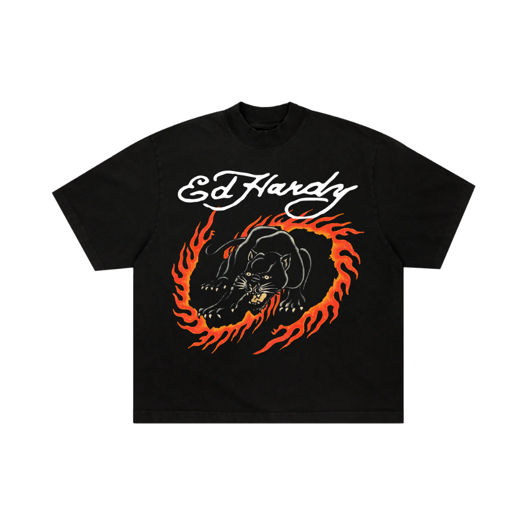 Camiseta Ed Hardy Panthers Roar Preta