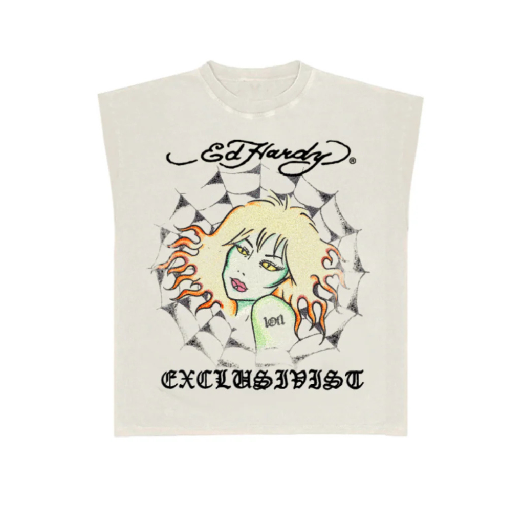 Camiseta Regata 1of1 Ed Hardy G1RLnexdoor Off White