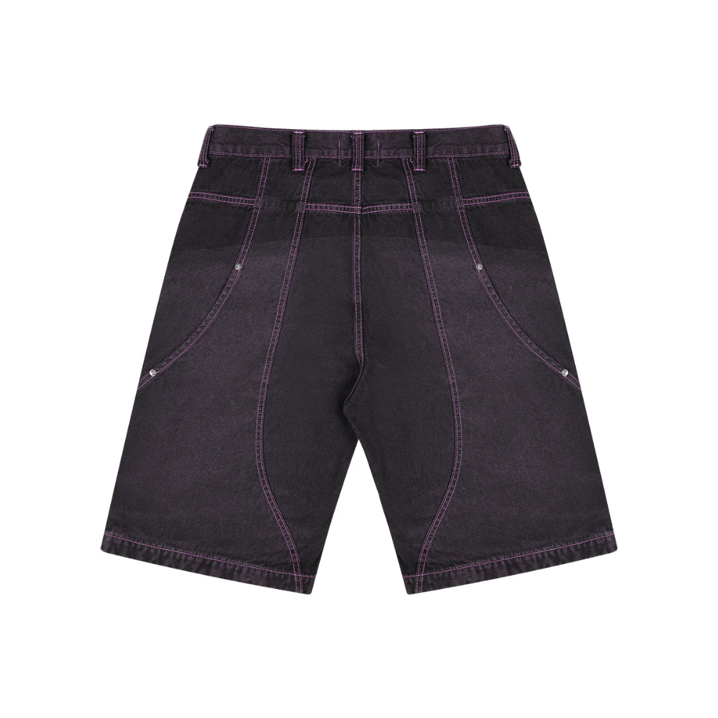 Bermuda Jeans Mad Enlatados Curvas Lilas