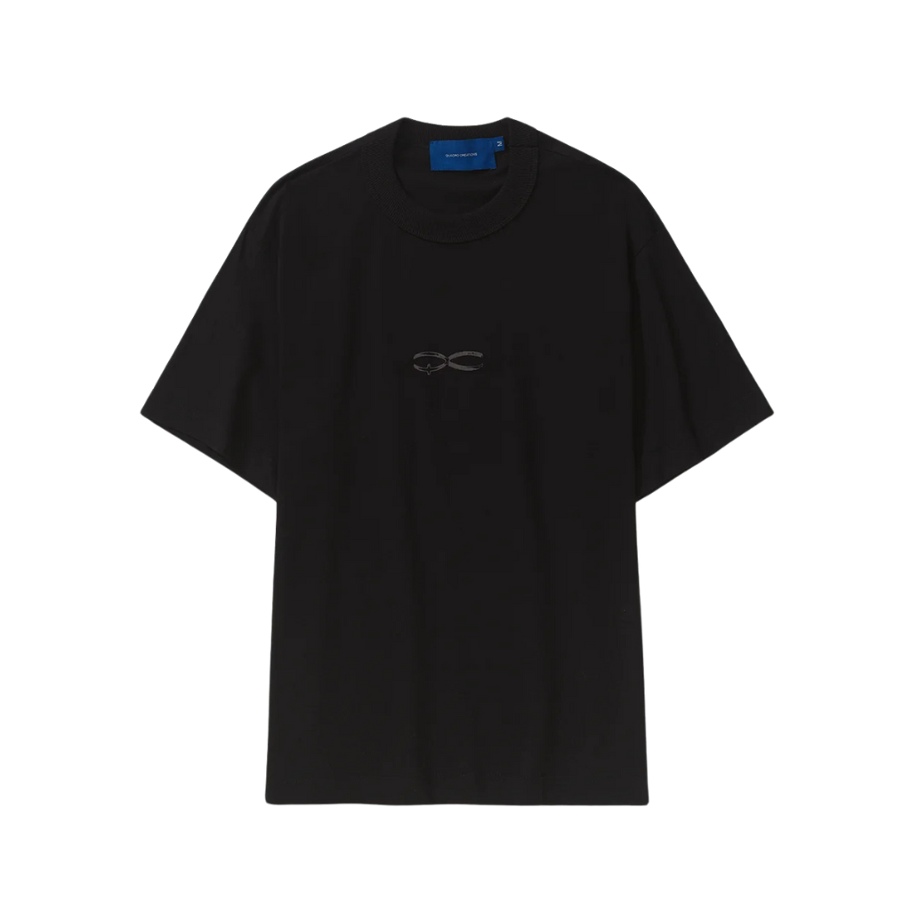 Camiseta Boxy Quadro Creations Logo Preta