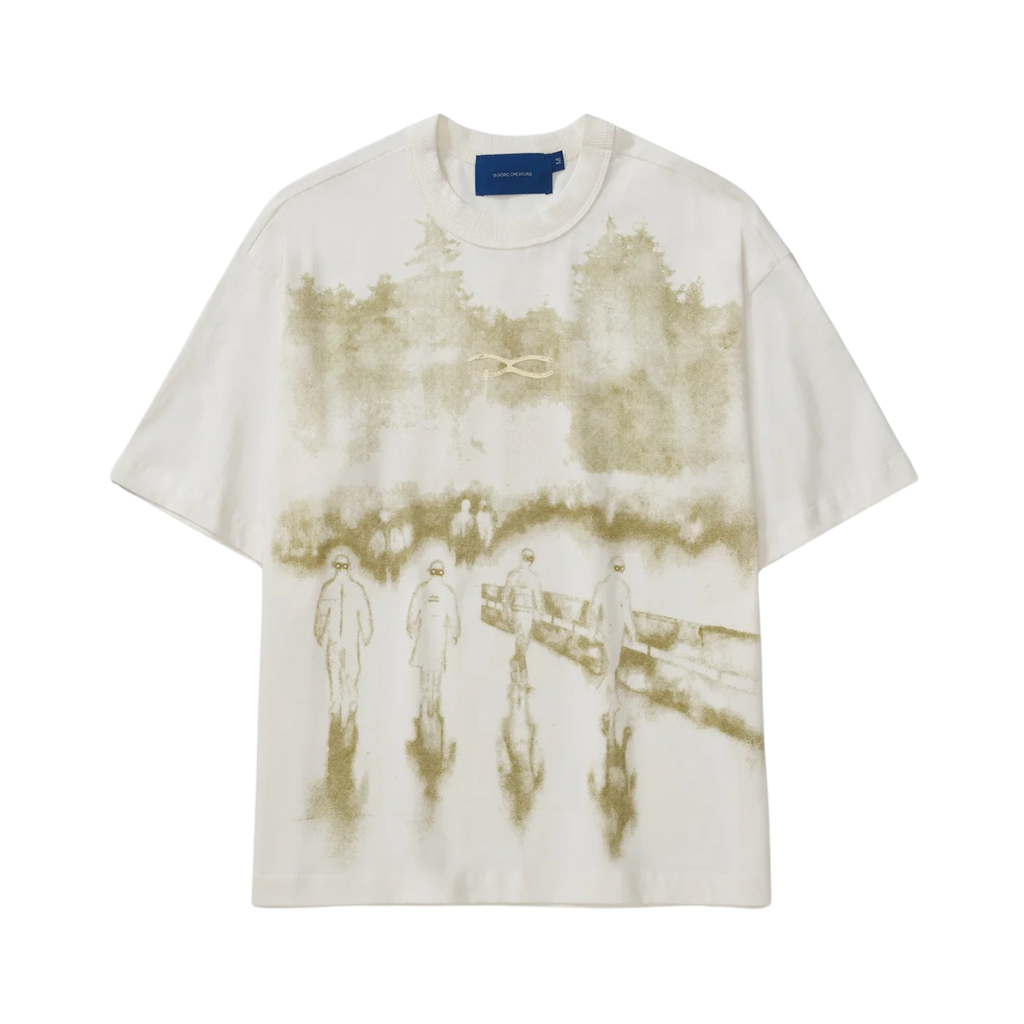 Camiseta Boxy Quadro Creations Paint Off White