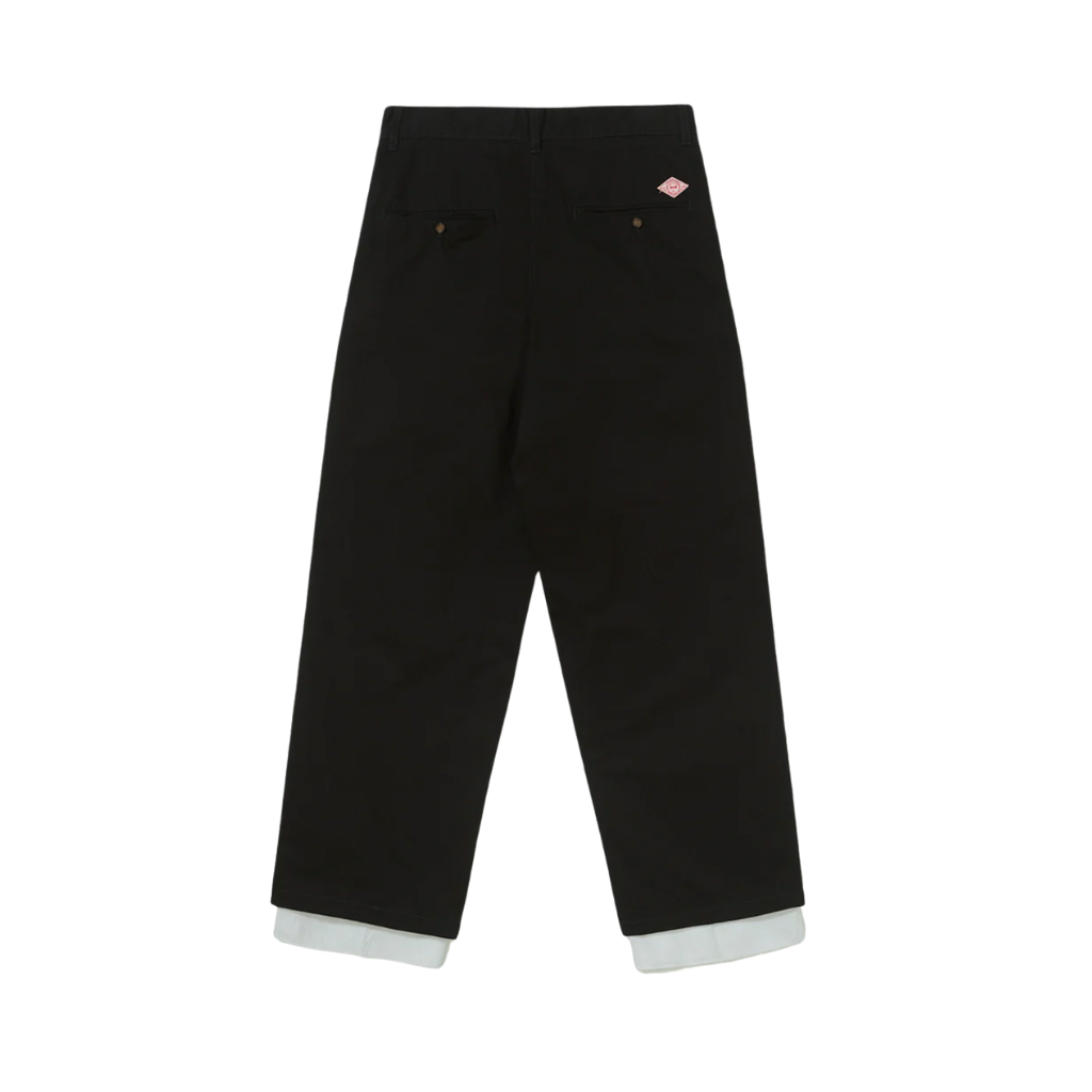 Calça Piet Lined Chino Wide Leg Trousers Preta