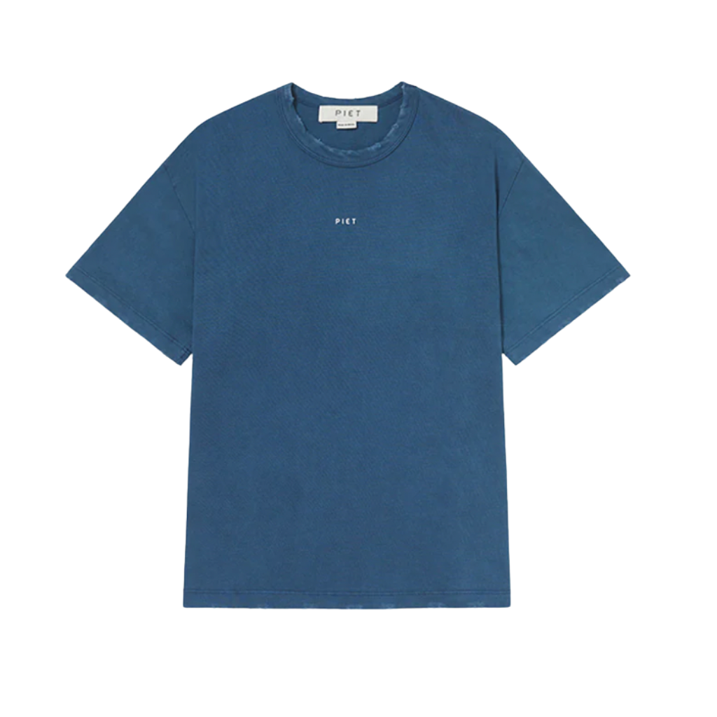 Camiseta Piet Logo Vintage Azul-Marinho