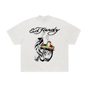 Camiseta Ed Hardy Mi Vida Loca Branca