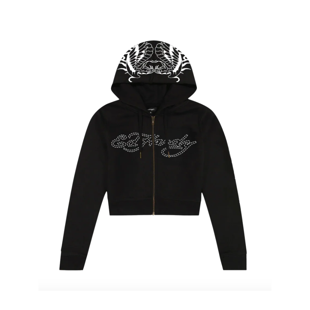 Moletom Feminino Ed Hardy Two Headed Snakes Preto