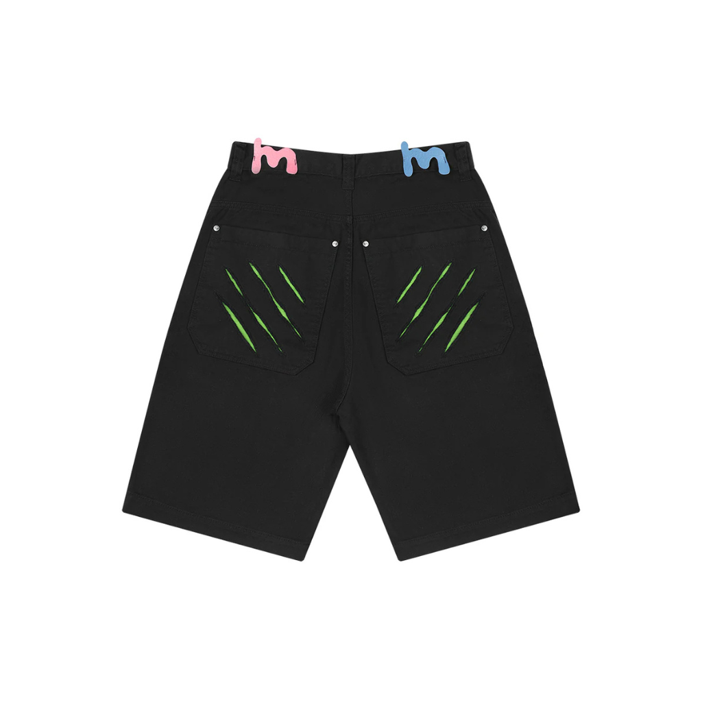 Bermuda Jeans Mad Enlatados Dente de Sabre Preta