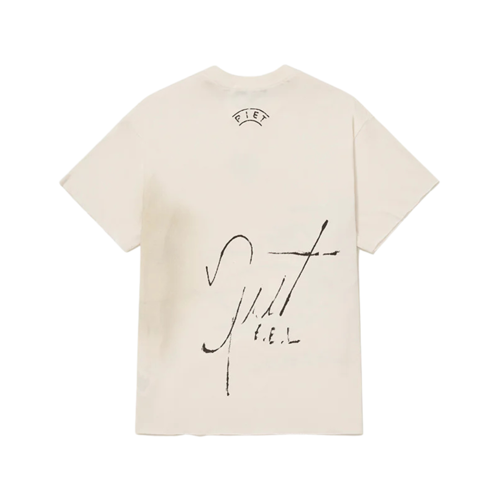 Camiseta Piet Autograph Raw Edge Bone White