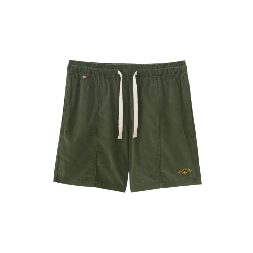 Short Elastico Welcome Rio Veludo Verde Militar