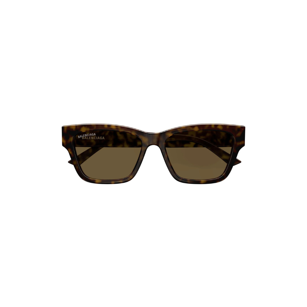 Balenciaga Full Square Sunglasses Havana Brown