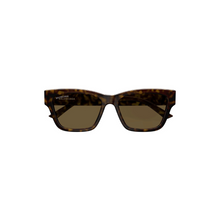 Carregar imagem no visualizador da galeria, Balenciaga Full Square Sunglasses Havana Brown
