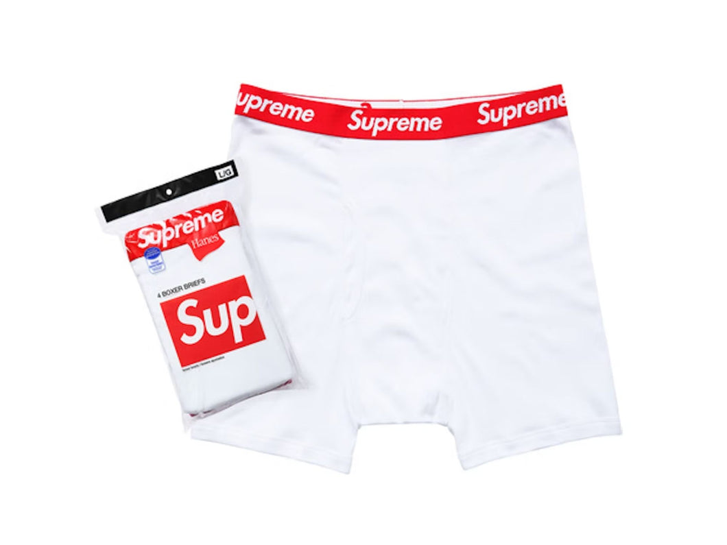 Supreme Hanes Boxers Pack White