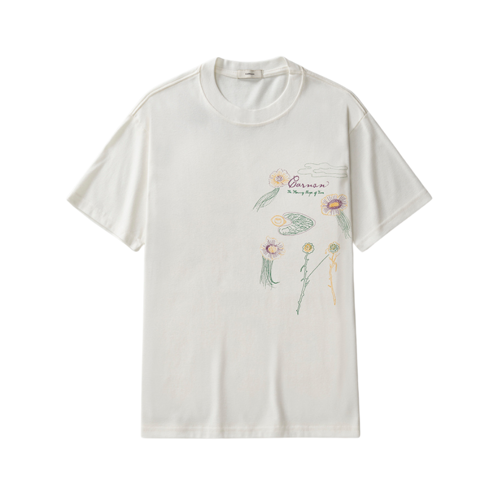 Camiseta Heavy Carnan Ecosystem Off White