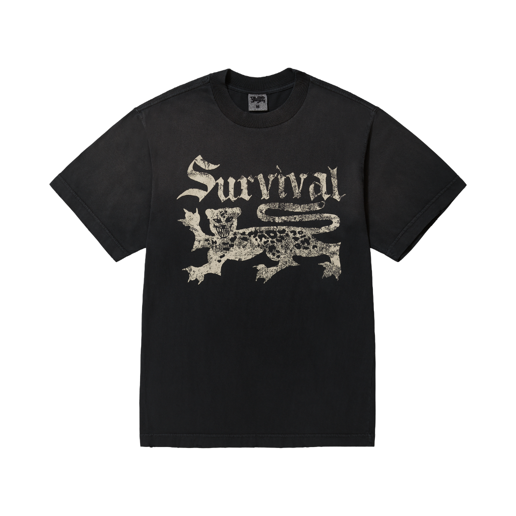 Camiseta Survival Logo Destroyed Preta