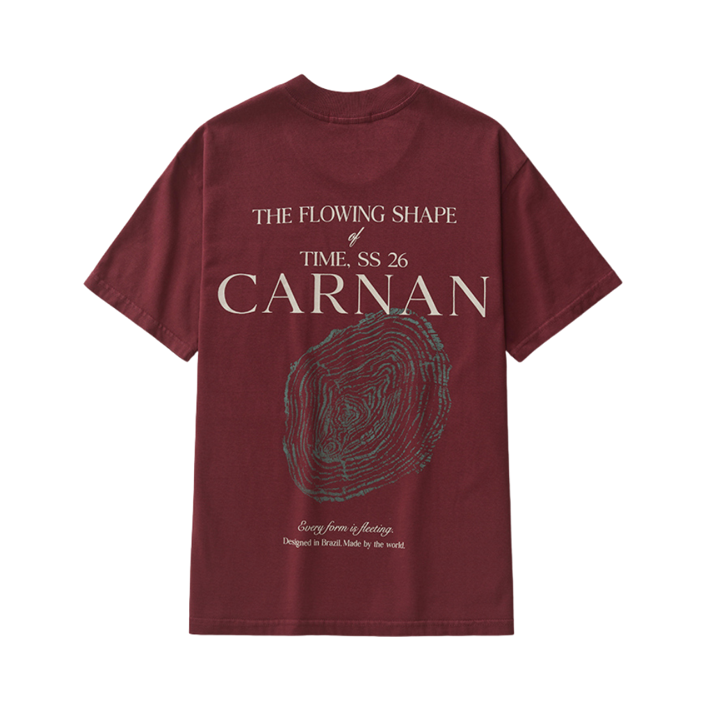 Camiseta Carnan Wood Burgundy