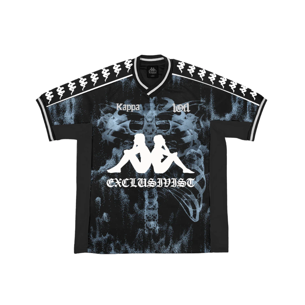 Camiseta Jersey 1of1 x Kappa Cold Blood Away Preta/Azul