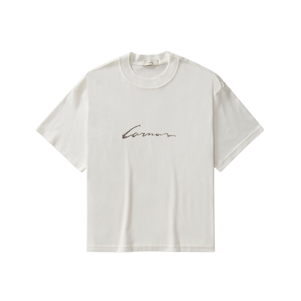 Camiseta Heavy Boxy Signature Off White