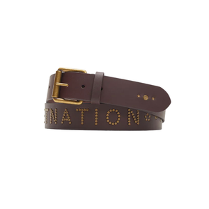 Cinto Piet Nation Studded Marrom