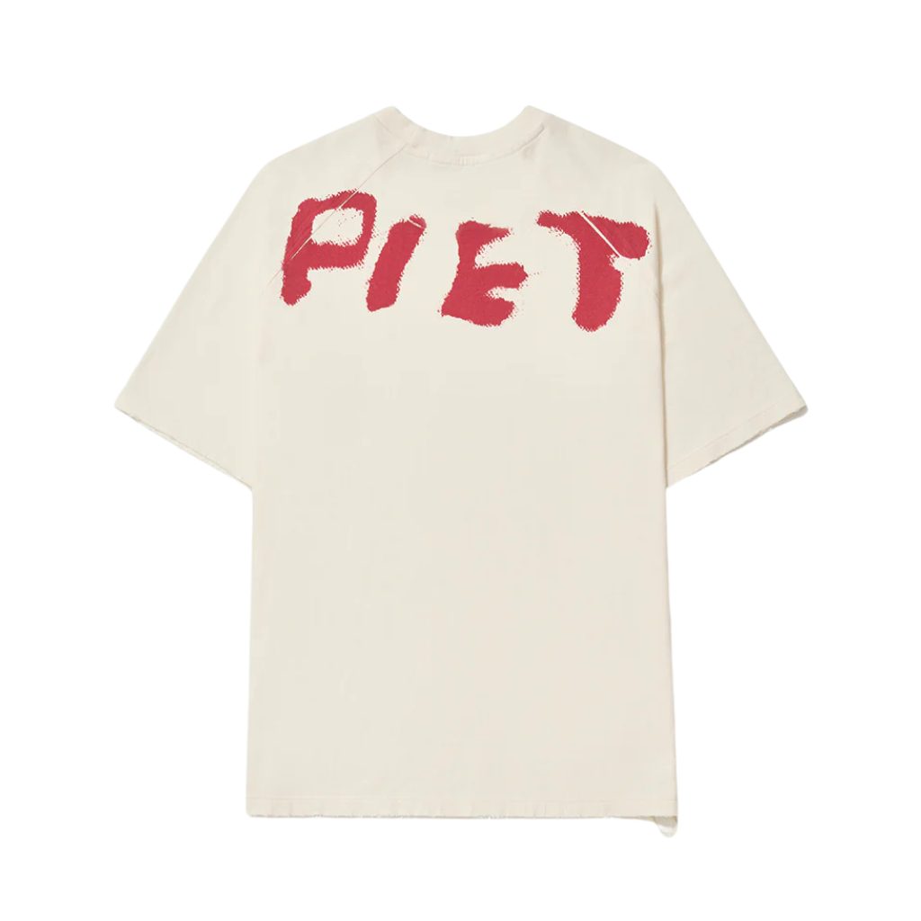 Camiseta Raglan Piet Subcultural Networking  Bone White