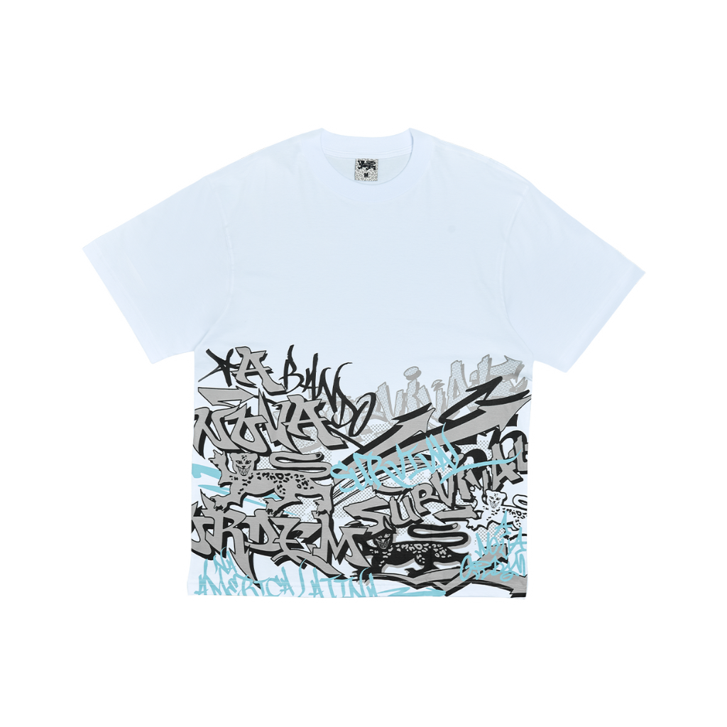 Camiseta Survival Grafitti Branca