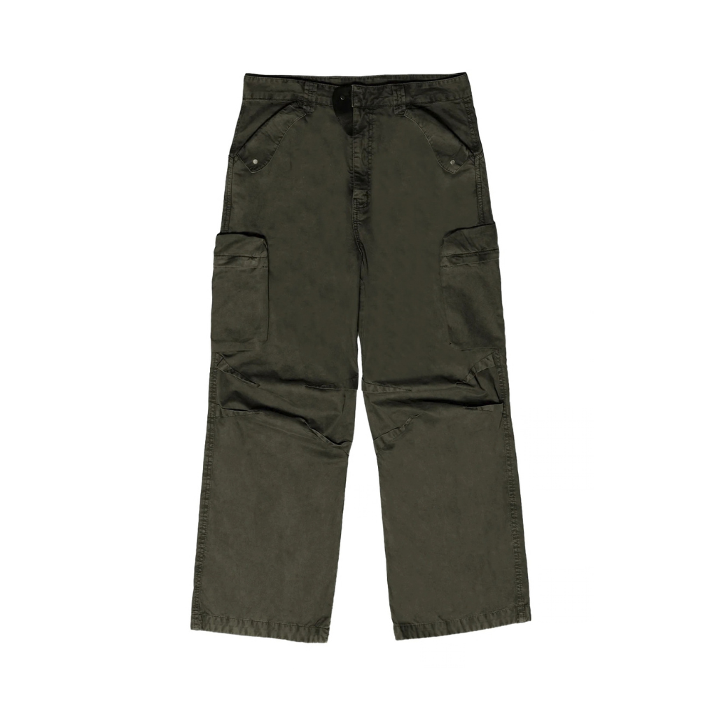 Calça Quadro Creations Dyer Wide Verde Estonada