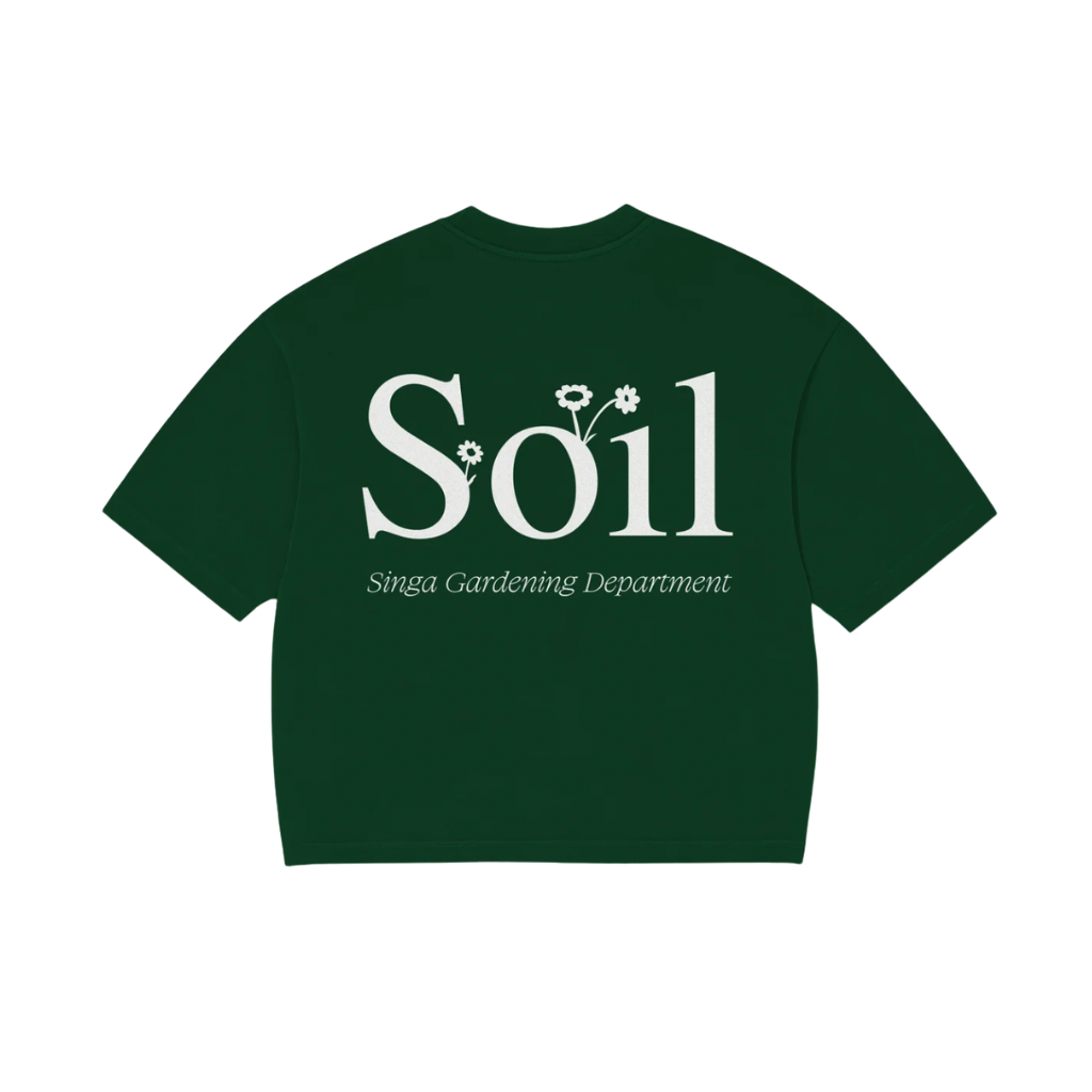 Camiseta Boxy Over Singa Soil Verde