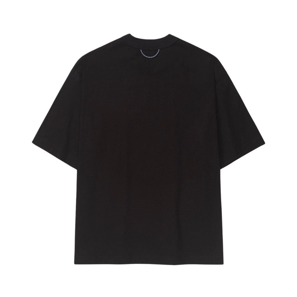 Camiseta Boxy Quadro Creations Robot Wires Preta