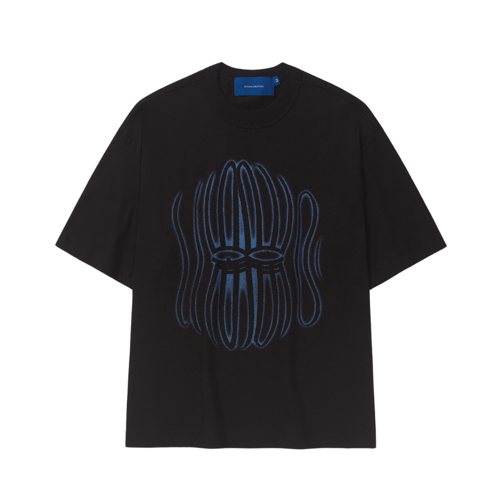 Camiseta Boxy Quadro Creations Circuit Preta