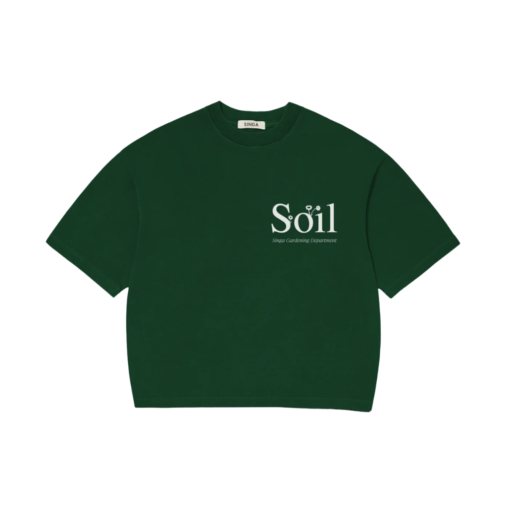 Camiseta Boxy Over Singa Soil Verde