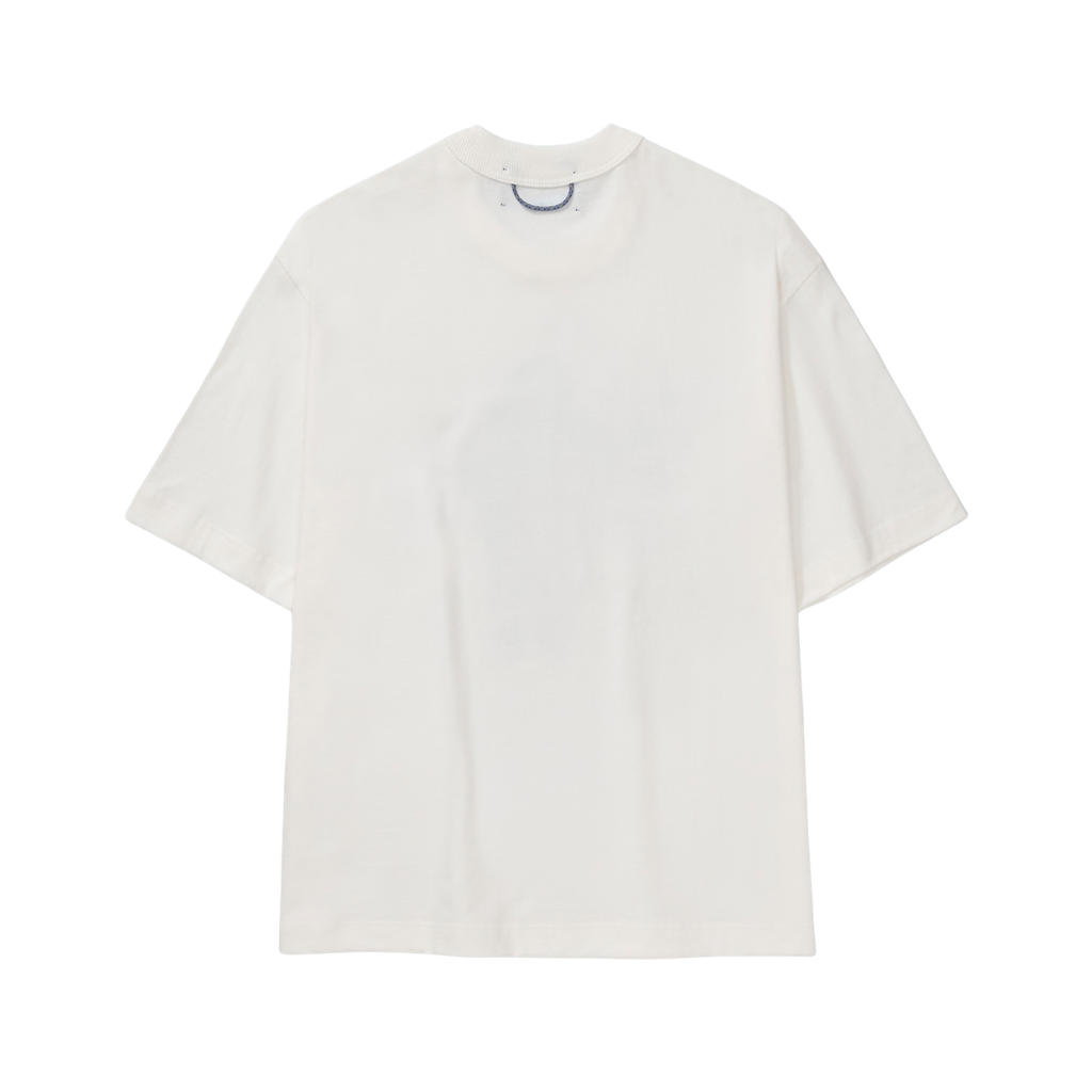 Camiseta Boxy Quadro Creations Data Robot Off White