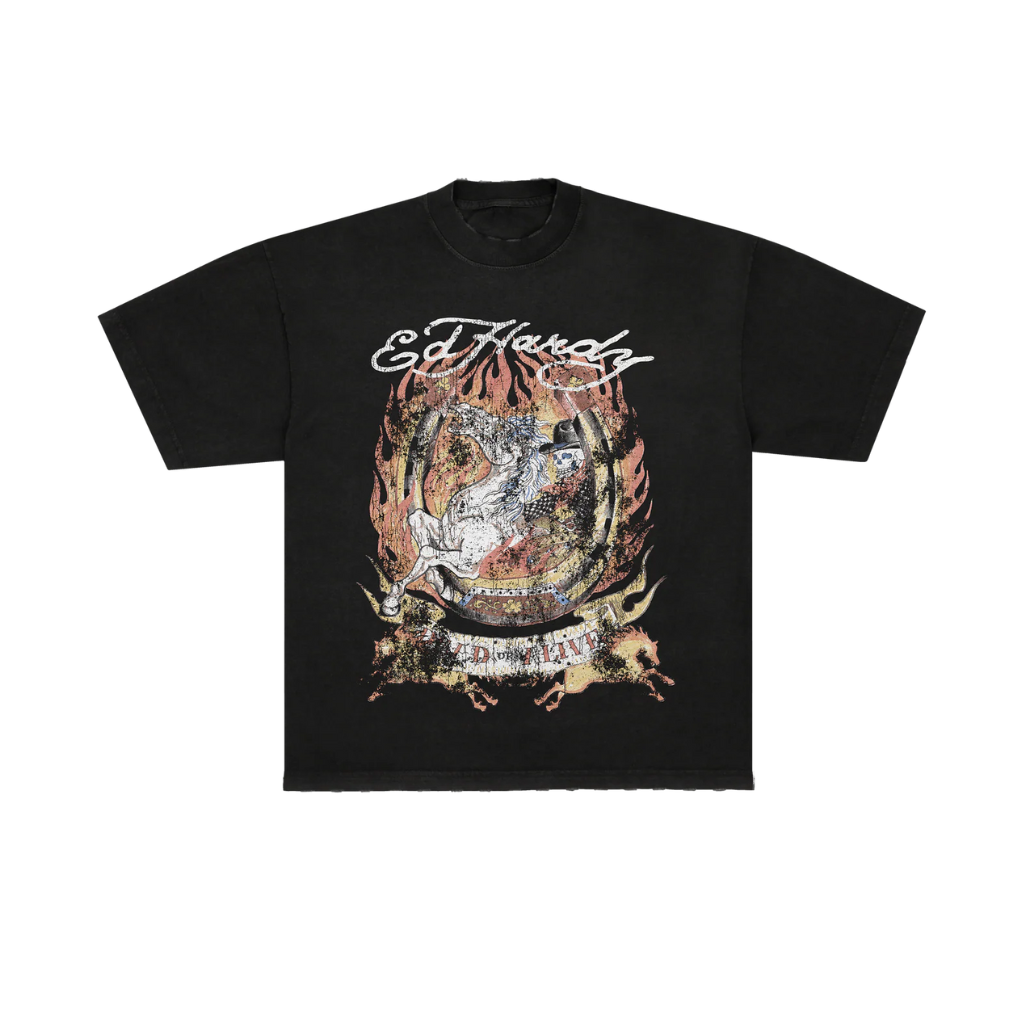 Camiseta Ed Hardy x Matue Horse Preta