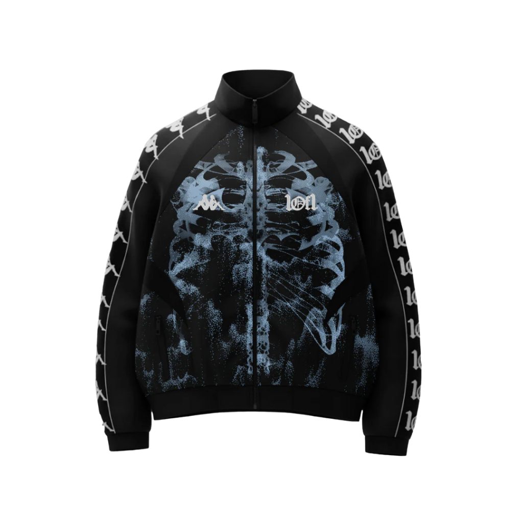 Jaqueta Track 1of1 x Kappa Preta/Azul