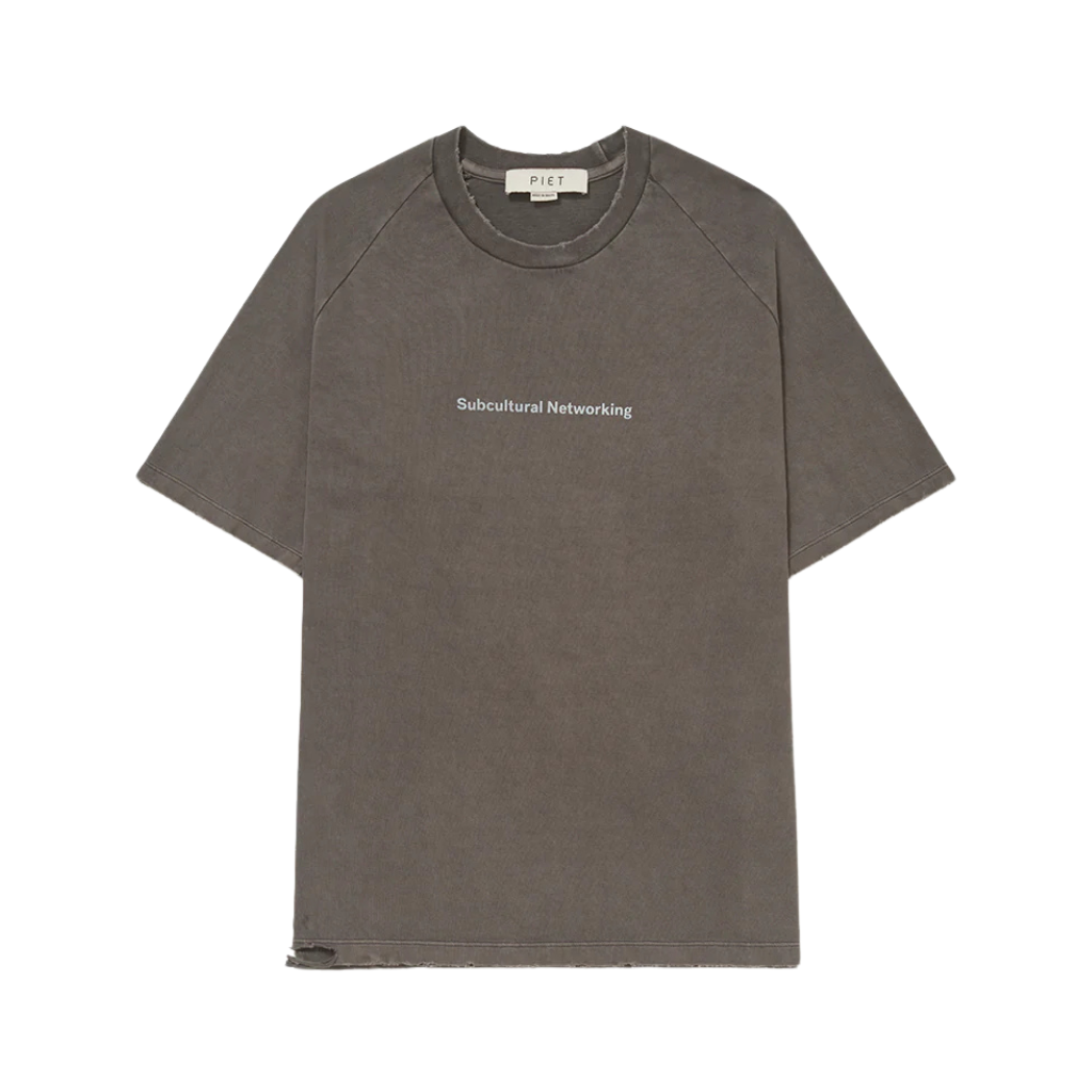 Camiseta Raglan Piet Subcultural Networking Preta
