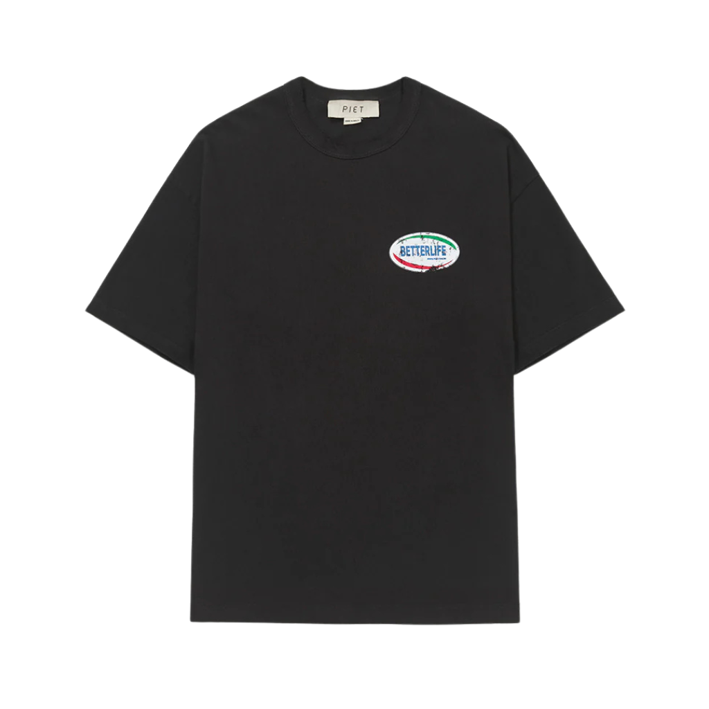 Camiseta Piet Betterlife Distressed Vintage Preta