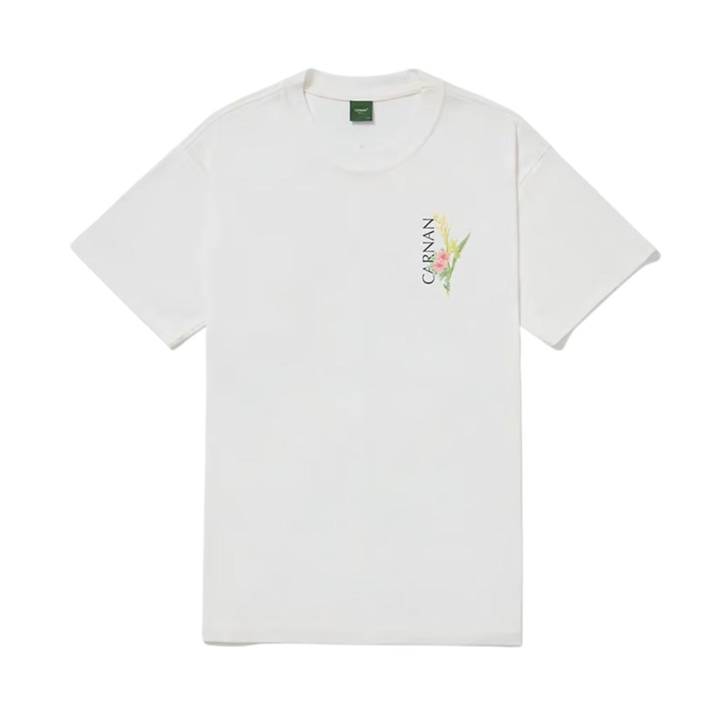 Camiseta Heavy Carnan Flower Off White