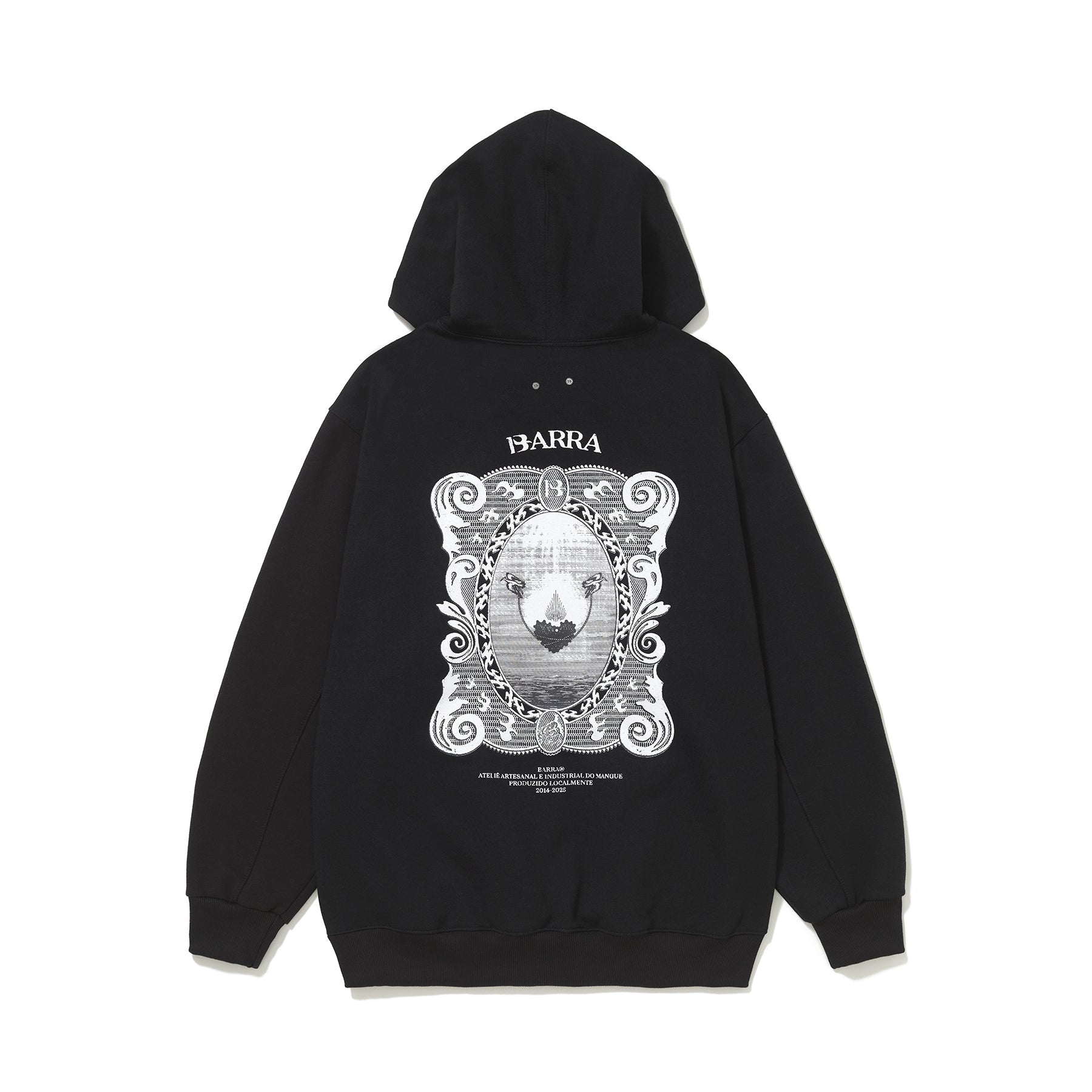 Moletom Barra Crew Atelie Preto